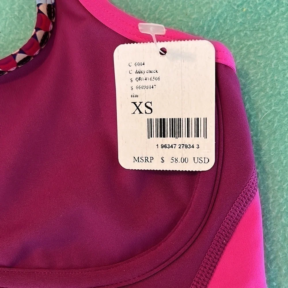 ❤️ Free People Movement Run Remix Bralette ~ Raspberry & Pink ~ XS NWT